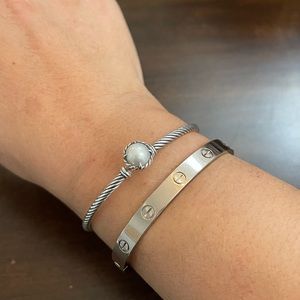 Sale! Final Markdown! David Yurman Silver Pearl Cuff Bangle